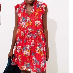 LOVELY TIE-NECK SWING DRESS - NWOT